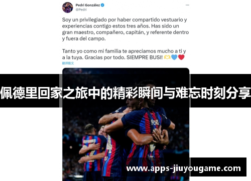 佩德里回家之旅中的精彩瞬间与难忘时刻分享