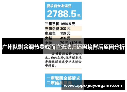 广州队剩余调节费或面临无法归还困境背后原因分析